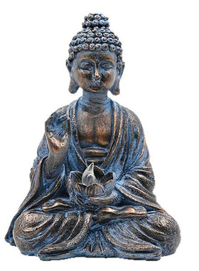 新品太阳能庭院摆件禅境佛像雕像手捧莲花佛像中式装饰品蜡烛黄光