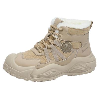 回力加绒保暖厚底雪地靴女款