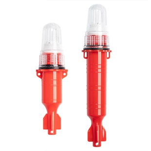 【5个包邮】1号电池光控防水单色双色三色闪双鱼网信号浮标灯航标