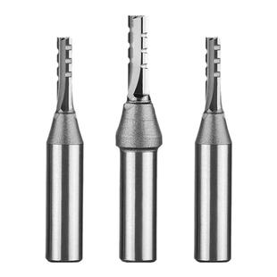 3.175双刃直刀直槽铣刀数控密度板切割木工开料刀电脑雕刻机刀具