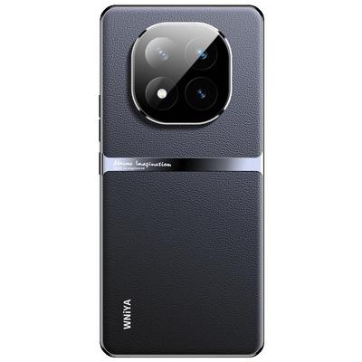 适用红米note14pro+手机壳RedmiNote14Pro小米保护套新款素皮not全包防摔por十曲面屏男女noto加外壳带镜头膜