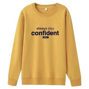 纯棉短款卫衣女装2026新款秋冬正肩圆领无帽小个子外套印花上衣潮