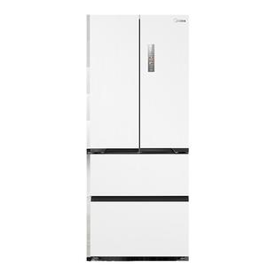 【换新补贴】美的超薄468纯平全嵌入式法式多门四门风冷白色冰箱