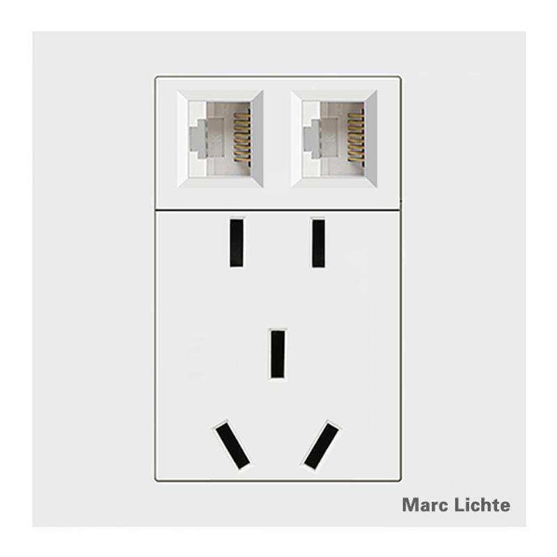 MarcLichte五孔带网络插座