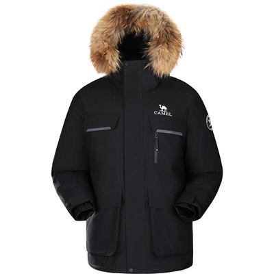 【鹅绒】骆驼户外羽绒服冬季新款男款女款三防工装加厚保暖派克服