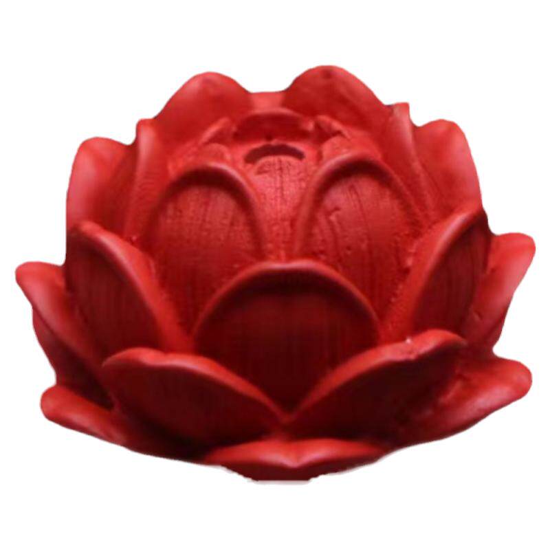 保真朱砂红砂莲花座背云隔珠侧挂菩提手串长串diy文玩本命年配饰