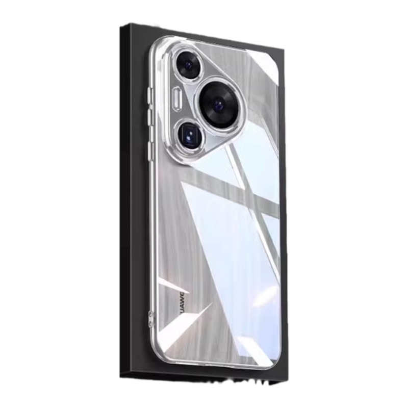 适用华为pura80手机壳P70pro+新款Ultra超薄透明60pro保护套全包防摔镜头保护软壳硅胶电镀网红简约高级男女