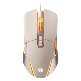 HP惠普静音鼠标少女生有线宏游戏电竞专用机械笔记本电脑台式办公