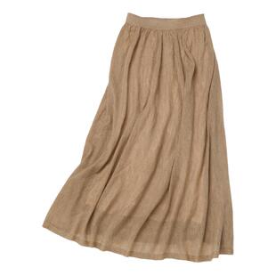 Say Ya【幻】姿态如烟 夏款80支精纺羊绒半裙 轻麻质感/大摆内衬