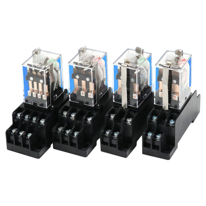 正泰小型2组交流中间继电器4常开常闭dc12V24V伏220V直流MY2电磁N