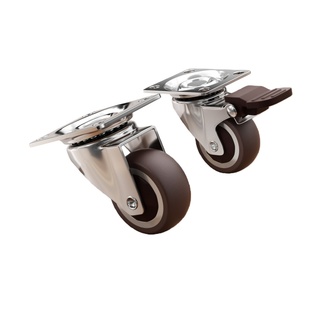 超静音万向轮轮子小号推车承重轮榻榻米定向滑轮家具移动底座脚轮