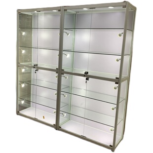 手办展示柜样品礼品模型玩具车模陈列柜家用透明乐高玻璃展示架