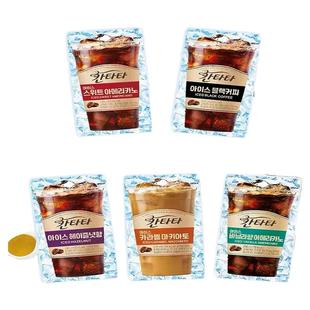 韩国进口乐天康塔塔咖啡冰滴冷萃焦糖榛果美式冲饮黑咖啡提神饮料