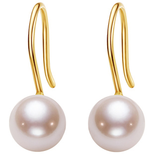 CIRCLE情书系列Akoya海水珍珠18k金耳环小灯泡耳钉高跟鞋耳饰耳钩