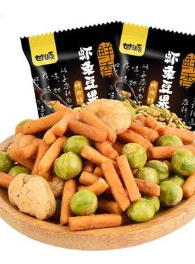 甘源虾条豆果鲜虾味烤肉味