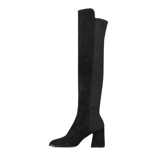 Stuart Weitzman/SW 5050 NOLA BOOT 秋冬梯形粗高跟瘦瘦长靴女