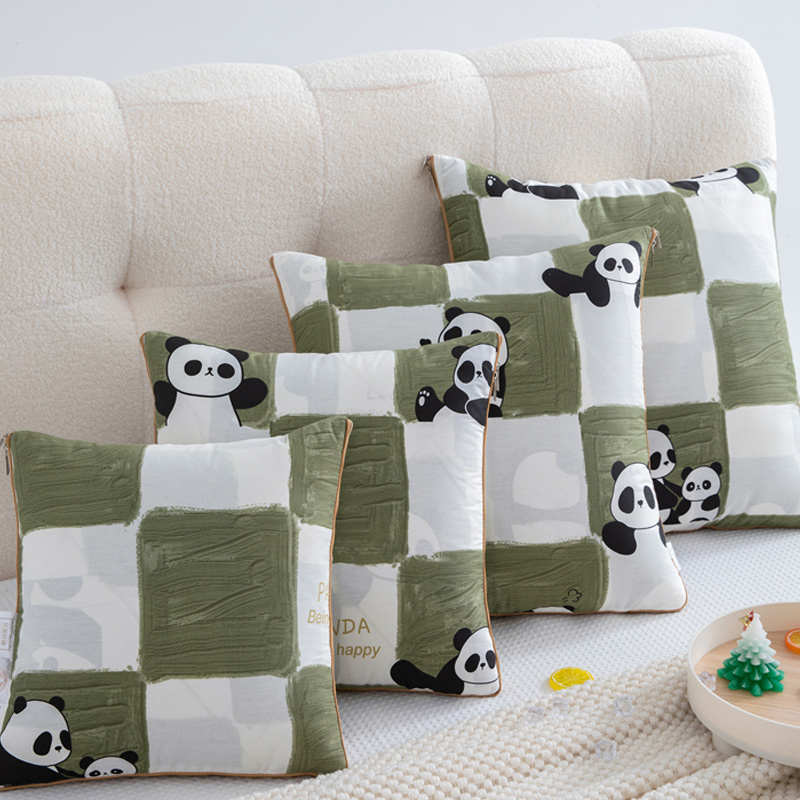 全棉 多功能高档抱枕被子两用午睡毯二合一车用折叠靠背办公室