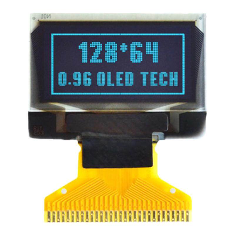 0.96寸OLED显示屏带中文汉字库 spi iic串口模块oled屏幕1306驱动