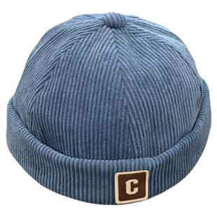 儿童无檐鸭舌帽春秋款1-3岁男童帽子瓜皮帽宝宝地主帽女童雅痞帽