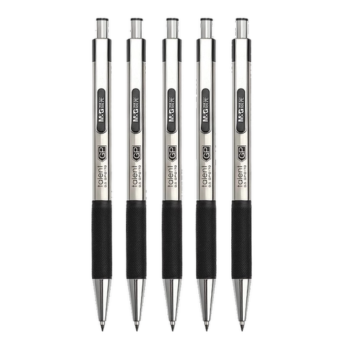 晨光逸腾按动中性笔gp0170商务高档签字笔男士金属笔杆重手感高端按压式水笔黑色碳素笔水性黑笔办公文具用品