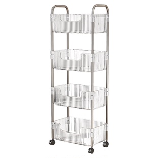 零食小推车置物架落地学生宿舍必备好物家用客厅多层可移动收纳架