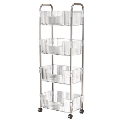 【透明款】多功能小推车置物架！