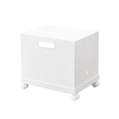 家用带轮收纳箱直角窄高型带盖