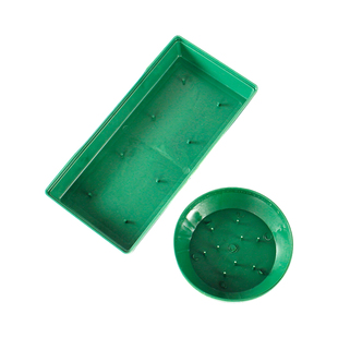 泽林鲜花包装材料会议桌面花泥托盘塑料针盘绿色插花模具花店用品