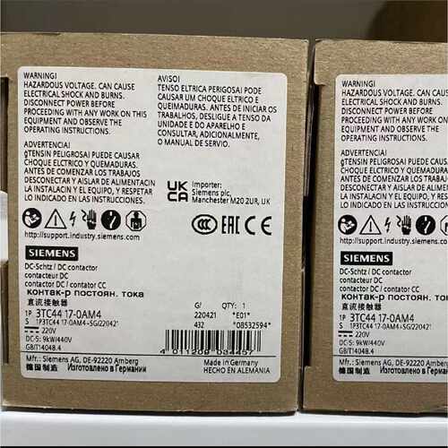 议价西门子3TC4417-0AB4/0AM4/0AF4/0AN4/0LF4直流接触器全新原装