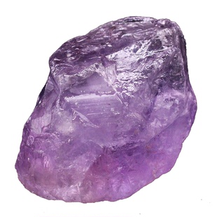 如鸿天然紫水晶原石摆件大块矿石毛料手握把玩件镇纸石头宝石标本
