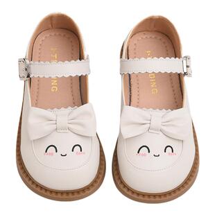 真皮女童鞋子儿童小皮鞋2025春秋款新款小女孩公主鞋软底洋气单鞋