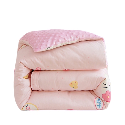 A类豆豆绒儿童卡通被套