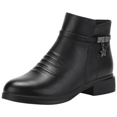 中老年洋气妈妈鞋舒适不累脚加绒