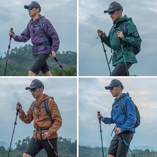 图行客铝合金登山杖五节越野登山伸缩手杖超轻折叠杖行户外运动山