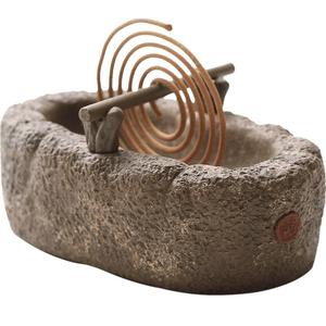 紫砂小香炉家用香薰炉檀香熏香炉室内盘香炉盘香架蚊香炉茶道香插