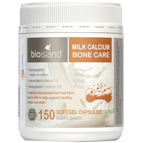 澳洲bio island牛乳钙维生素d 儿童长辈钙 150粒12岁以上