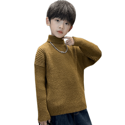 男童高领毛衣秋冬装2022新款