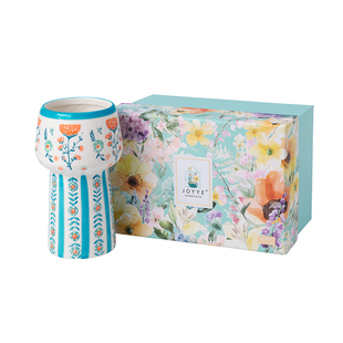 JOYYE卓艺釉下手绘陶瓷花瓶客厅插花高级感小众花器家居小花瓶