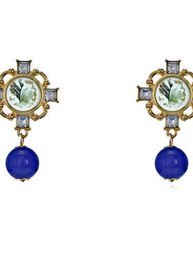 《琉璃永生花》中古vintage耳环