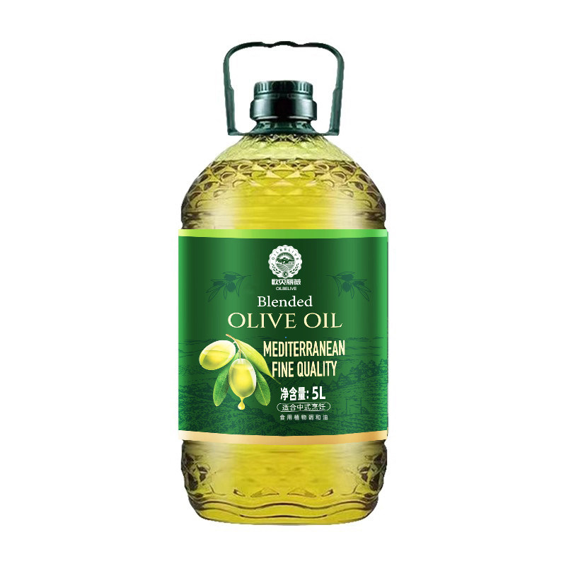 可生喝特级初榨橄榄油官方正品5L凉拌炒菜食用油健身调和油橄榄油