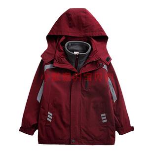 2020新款初高中班服春秋冬装冲锋衣两件套小学初中生校服儿童班服