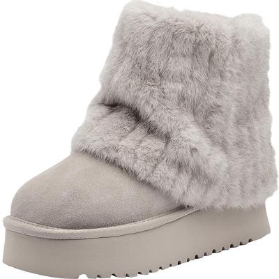 达芙妮雪地靴女士保暖面包鞋子