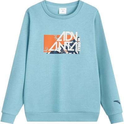 安踏儿童加绒卫衣户外运动套头衫