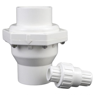 PVC止回阀给水管止逆阀塑料单向阀下水管阀门配件25管件32 50 75