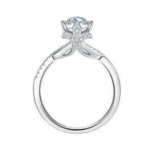 【商场同款】莱绅通灵 王室庄园系列奢华款 18K金钻石戒指钻戒女