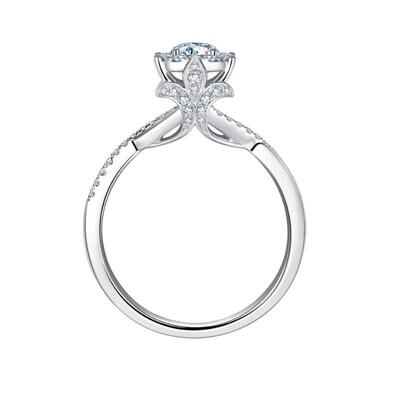 莱绅通灵王冠花型庄园金钻石戒指