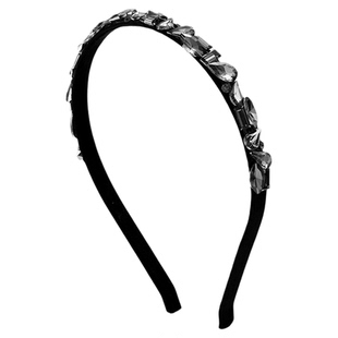 优娜柏丽气质水晶锆石发箍高级感超闪发卡子压发洗脸头箍百搭头饰