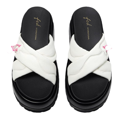 增高厚底休闲凉拖鞋交叉带凉拖鞋