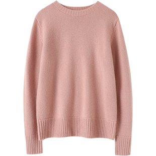 启超重逢升级！高端加厚羊绒衫100纯羊绒女毛衣圆领打底衫秋冬季