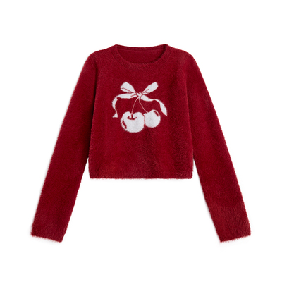 UNIFREE韩版可爱提花毛衣